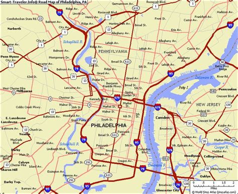 Cool Map Of Philadelphia Pennsylvania Philadelphia Pennsylvania