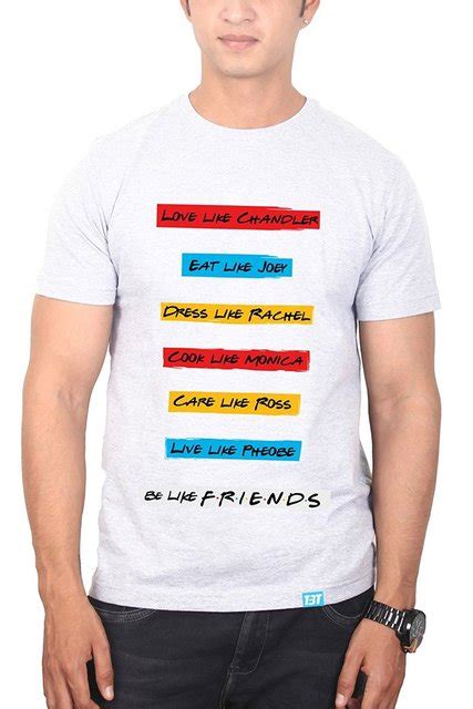 Casual T Shirts Broadcloth Be Like Friends Tv Show Merchandise Tv Show