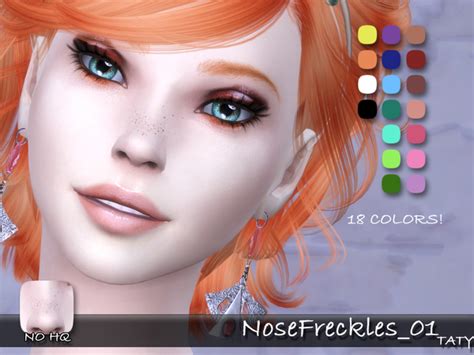 Nose Freckles By Senpaisimmer At Tsr Sims 4 Updates