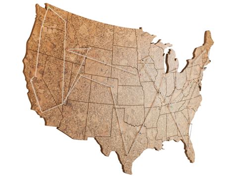 Cork Map Of The United States Large Size Geo 101 Design Geo 101