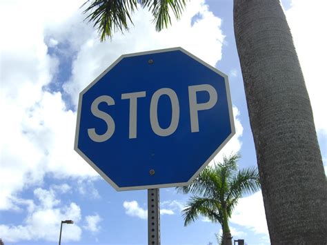 Blue Stop Sign Chris Pirillo Flickr