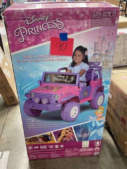 Disney Princess 12v Battery Powered Ride On In Box Earls Auction Company