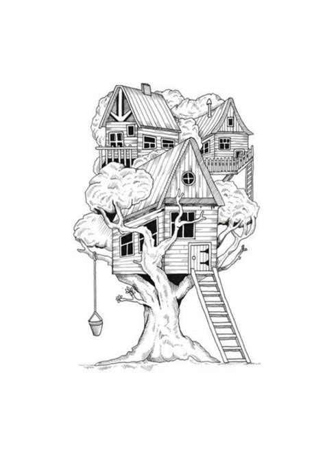 Check spelling or type a new query. Tree House Coloring Page - Free Printable Coloring Pages ...