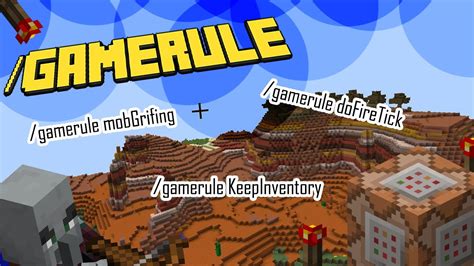 Gamerule Minecraft Commands Lokkymc Youtube