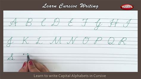 Cursive English Alphabet Capital Download Printable Cursive Alphabet