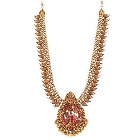 Gorgeous Gold Long Chain Designs For A South Indian Bride Krishna