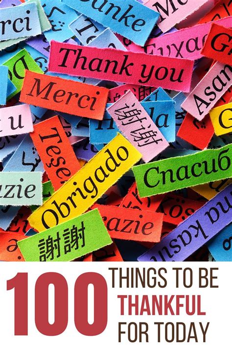 The Thankful List 100 Things To Be Thankful For Today Thankful