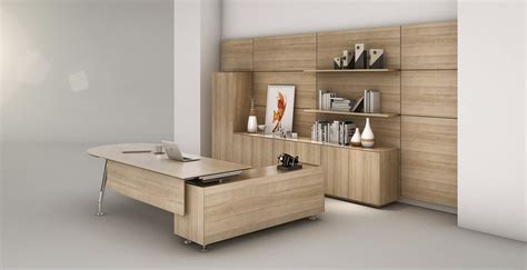 Manager Table With Back Wall And File Cabinet Table Story Furnishing