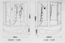 Steam shower & tub combo you are currently viewing our steam shower + jetted tub combinations. Gemini Steam Show Whirlpool Tub Combo with LCD TV - Free ...