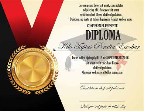 Diseño De Diplomas Para Graduación Colección 1 Graduation Certificate