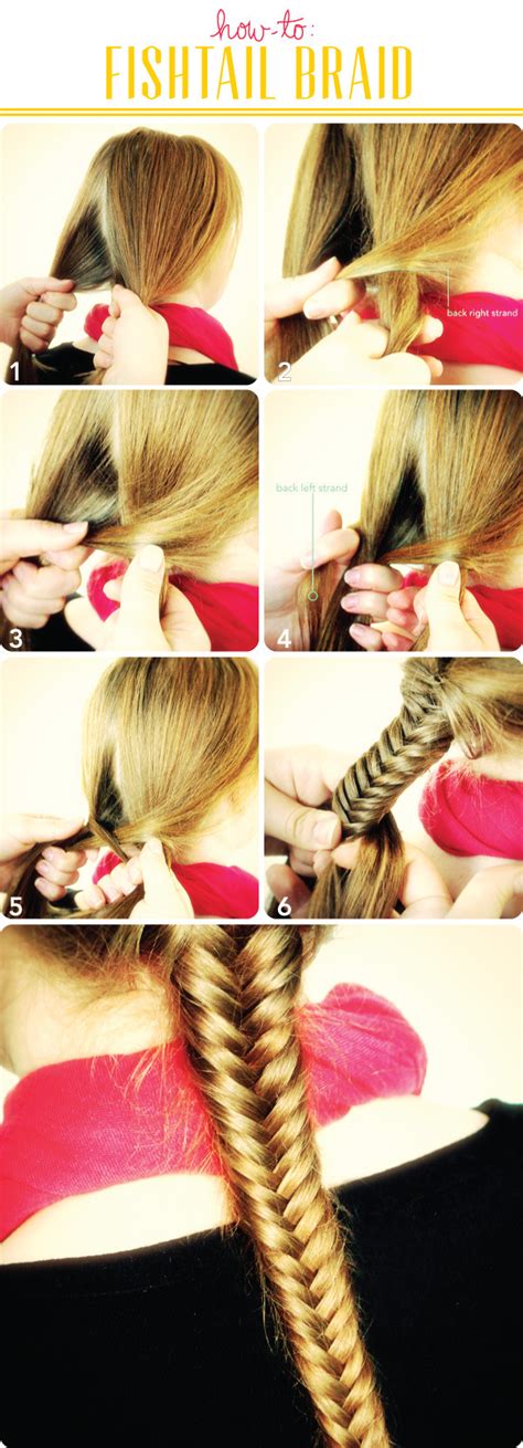 French Fishtail Braid Steps