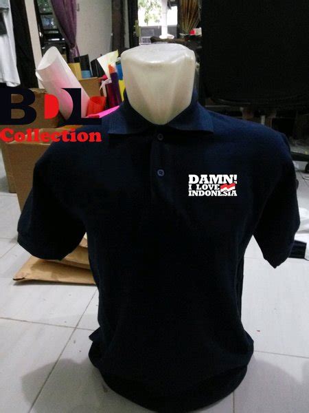 Jual Kaos Polo Shirt Damn I Love Indonesia Di Lapak Bdl Collection Bukalapak