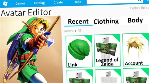 MAKING LINK a ROBLOX ACCOUNT (Legend Of Zelda) - YouTube