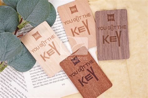 Wooden Hotel Key Cards Green Hotel Cards