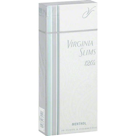 Virginia Slims Cigarettes Class A 120s Menthol Silver Pack