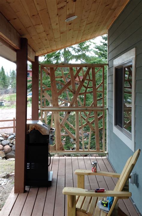 If the screen being installed on your porch is a replacement for an older existing screen, you will need to factor in some extra time and expense for your installer to. Cedar privacy screen for porch | Screened in porch ...