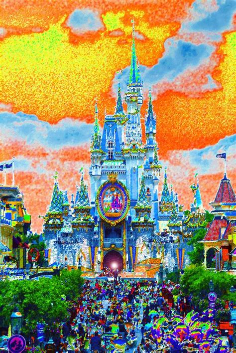 Walt Disney World Florida Painting Disney At Fifty By David Lee