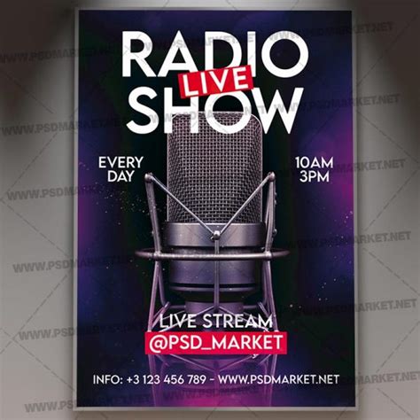 Download Live Radio Show Template Flyer Psd Psdmarket