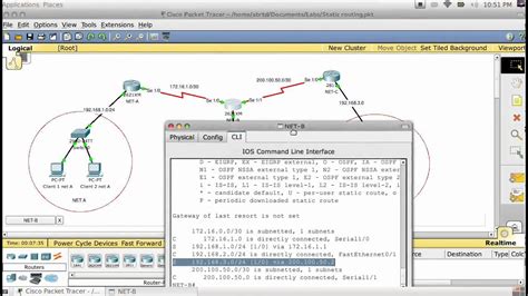 Static Routing On Cisco Packet Tracer Youtube