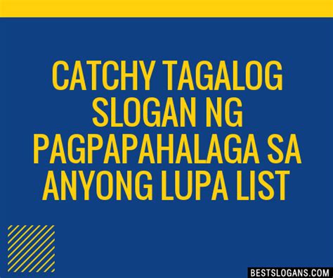 40 Catchy Sa Pagpapahalaga Ng Anyong Lupa At Anyong Tubig Slogans List