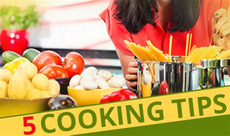 Five Cooking Tips The Wellness Corner