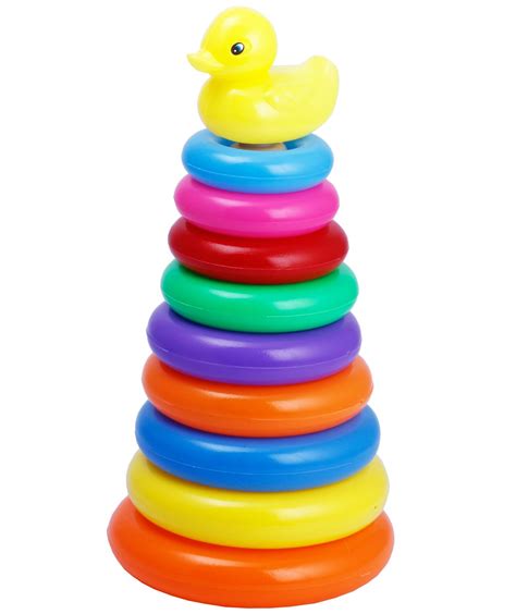 Buy Novicz Plastic Baby Kids Stacking Stack Up Educational Toy Rainbow