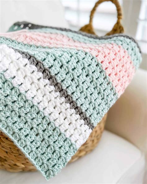 Cluster Stitch Crochet Blanket Pattern Daisy Cottage Designs
