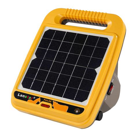 Solar Powered Kit Electric Fence Energizer Charger High Voltage Pulse