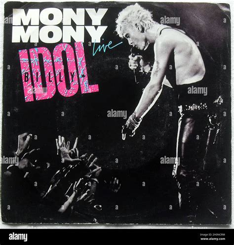 1987 Billy Idol Mony Mony 7 Inch Single 45 Rpm Record Sleeve Cover