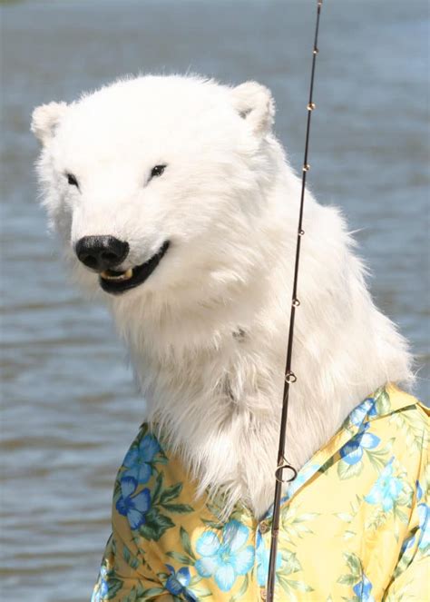 Realistic Polar Bear Costume Frostbite Mascot Ambassadors