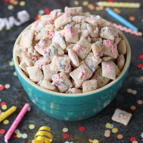 I can save you so many of the calories. Birthday Cake Muddy Buddies™ | Recipe (With images ...