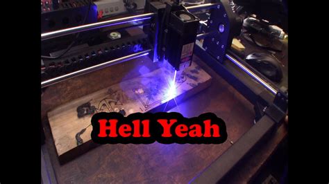 Homemade Diy Laser Cutter Engraver From Old 3d Printer Parts Grbl Cnc Marlin Part 3 Youtube