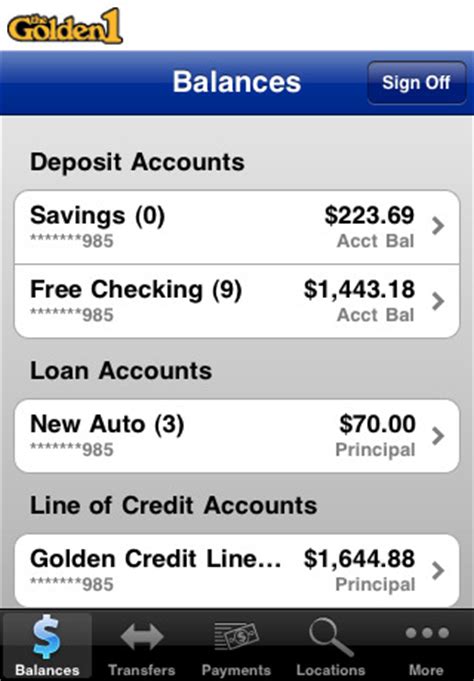 Not able to get approved for at least 98% of the credit card market? Golden 1 Mobile Banking App for iPad - iPhone - Finance