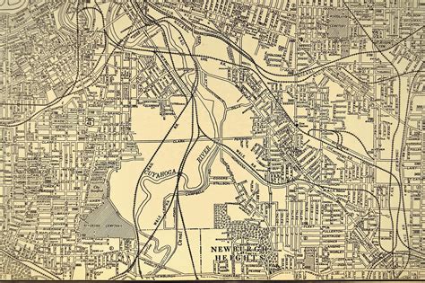 Cleveland Map Cleveland Street Map Vintage 1930s Original T Etsy