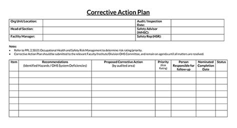 Free Action Plan Templates Guide With Examples Word Pdf