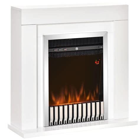 Buy Homcom Electric Fireplace Suite With Remote Control Freestanding