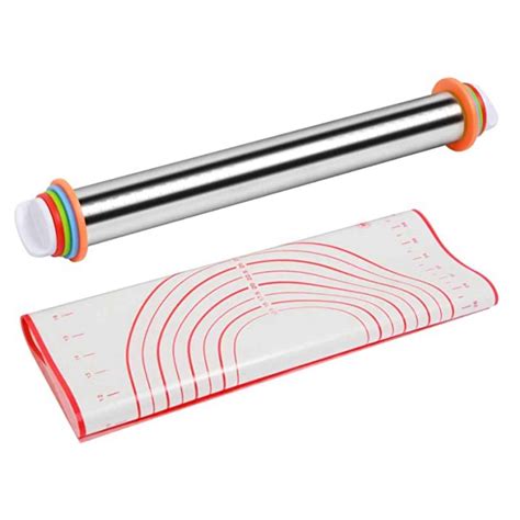 Silicone Mat With Adjustable Rolling Pin For 8 Reg 1999 Smart