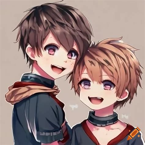 Image Of Cute Freckled Anime Twin Boys On Craiyon