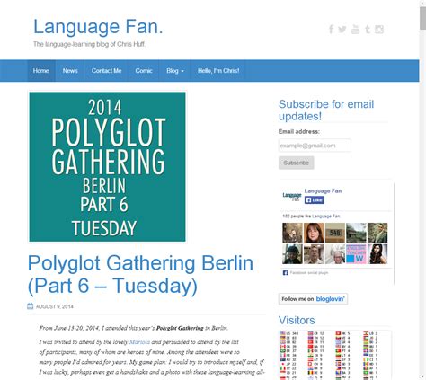 Language Fan. | The language-learning blog of Chris Huff. | Language, Fan language, Learning
