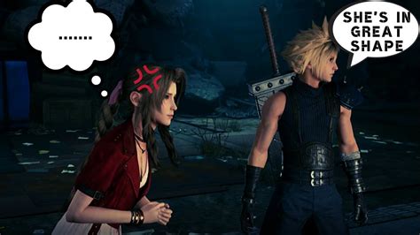 Cloud Describes Tifa In Front Of Aerith All Variation Final Fantasy