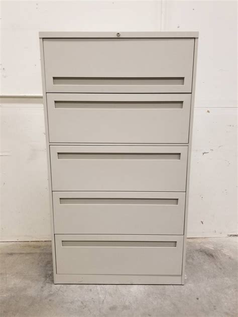 Steelcase file cabinets are proudly offered by rof furniture as a part of our used furniture inventory. Steelcase 5 Drawer Putty Lateral File Cabinet - 36 Inch Wide