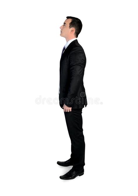 Business Man Looking Side Stock Photo Image Of Single 55935818