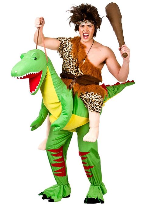 Adult Ride On Dinosaur Costume Animal Costumes At Escapade Funny