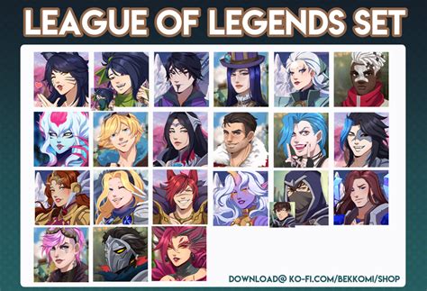 League Of Legends Icons Set 1 3 Bekkomis Ko Fi Shop Ko Fi ️