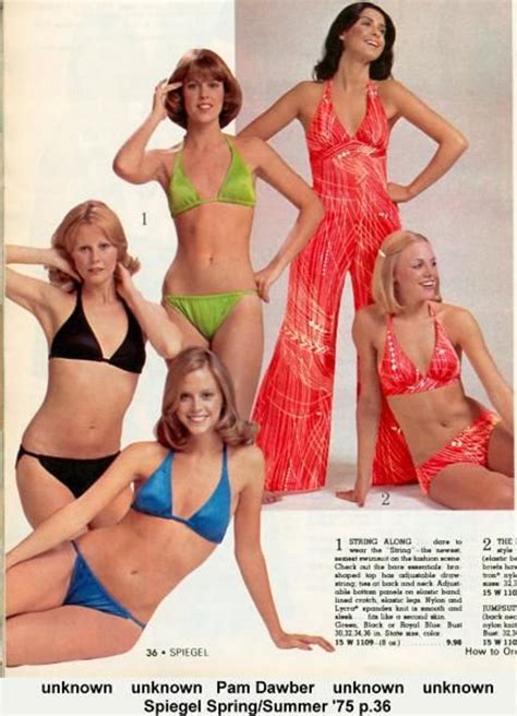 Pam Dawber Middle Modeling The Green Bikini From The Spiegel Catalog Of 1975 Roldschoolcool