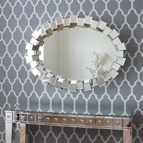 Contemporary Block All Glass Mirror By Decorative Mirrors Online