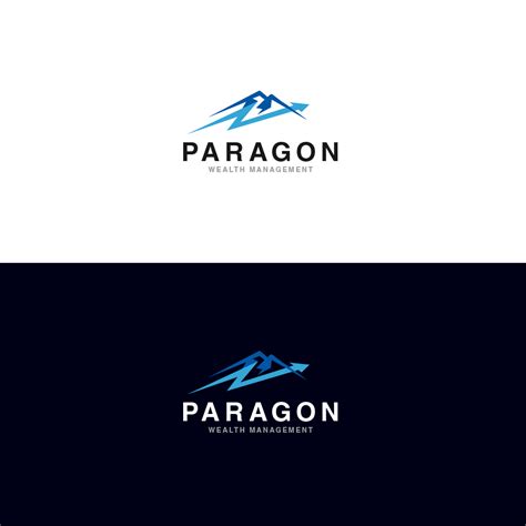 Elegant Playful Asset Management Logo Design For Paragon Wealth Management By Vanroz Design