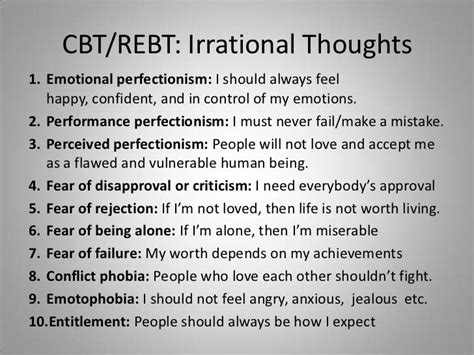 Irrational Thinking Definition