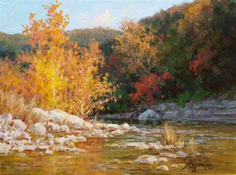 Byron Hagerman Impressionism Realism Landscape Oil Painting Autumn Tree