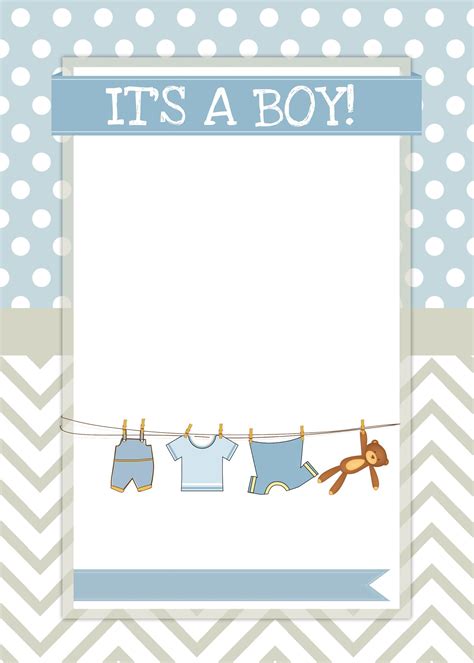 Boy Baby Shower Free Printables Baby Boy Invitations Free Baby